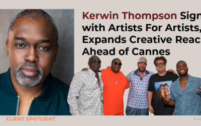 Kerwin Thompson Signs with Artists For Artists, Expands Creative Reach Ahead of Cannes